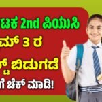 Karnataka 2nd puc exam 3 result